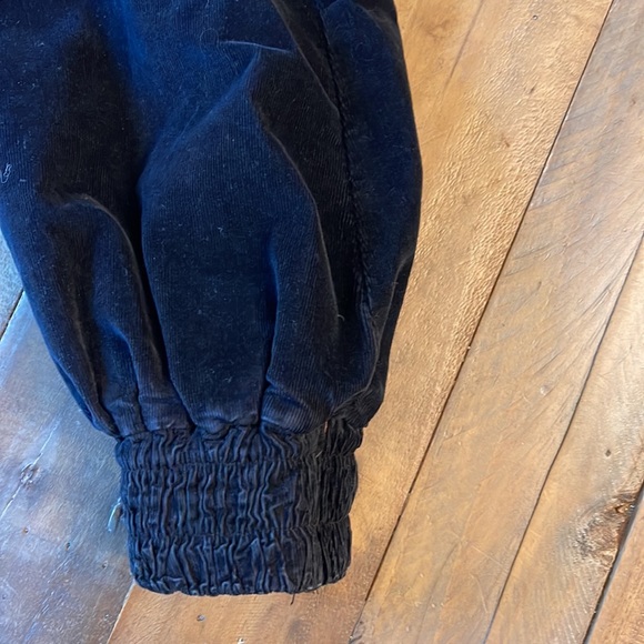 We the free by free people XS black jacket corduroy cropped double breasted NWOT - Picture 4 of 9